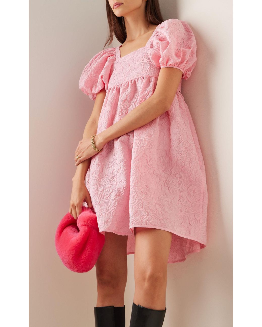 Cecilie bahnsen pink babydoll dress sale
