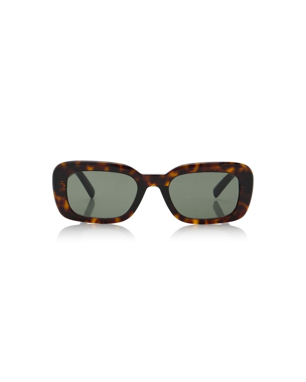 Saint Laurent Brown Square-Frame Acetate Sunglasses