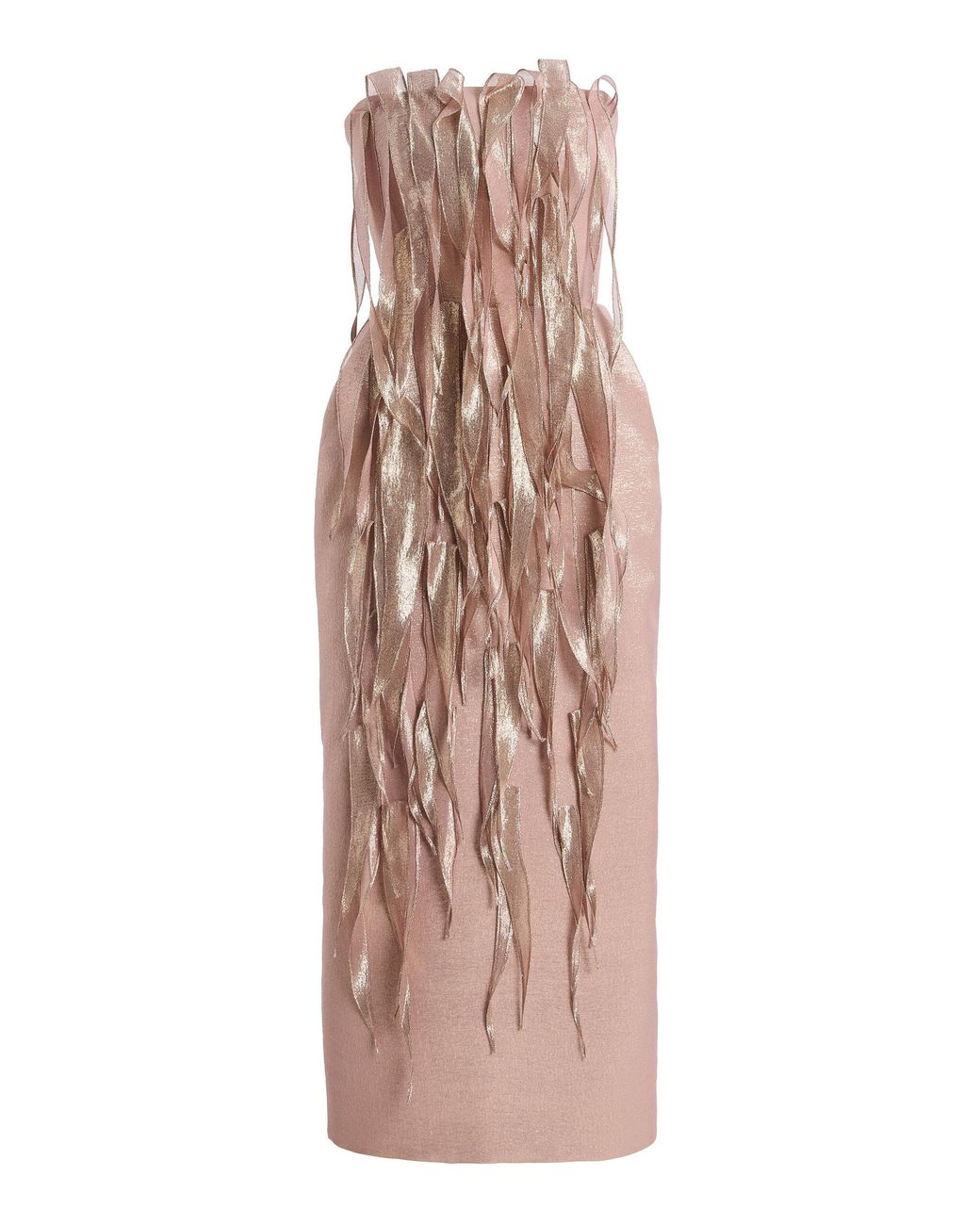 Maticevski Natural Flame Column Gown