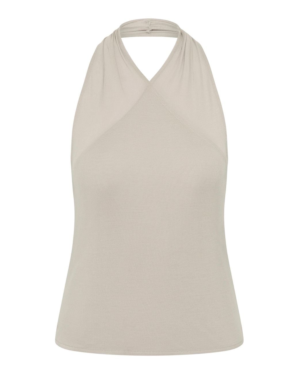St. Agni Natural Wrap Halter Top