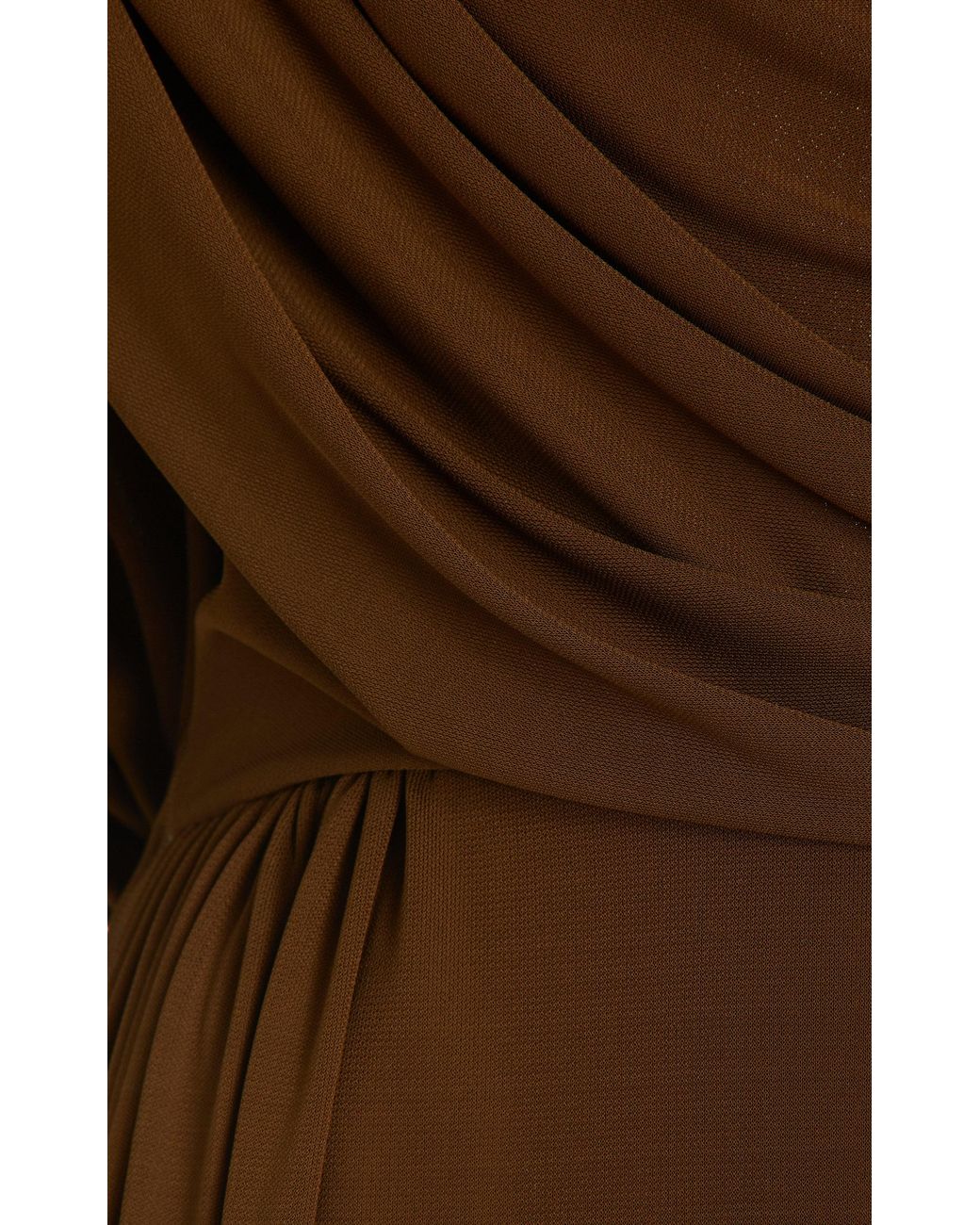 KHAITE Sloan Asymmetric Draped Jersey Maxi Dress in Green | Lyst Canada