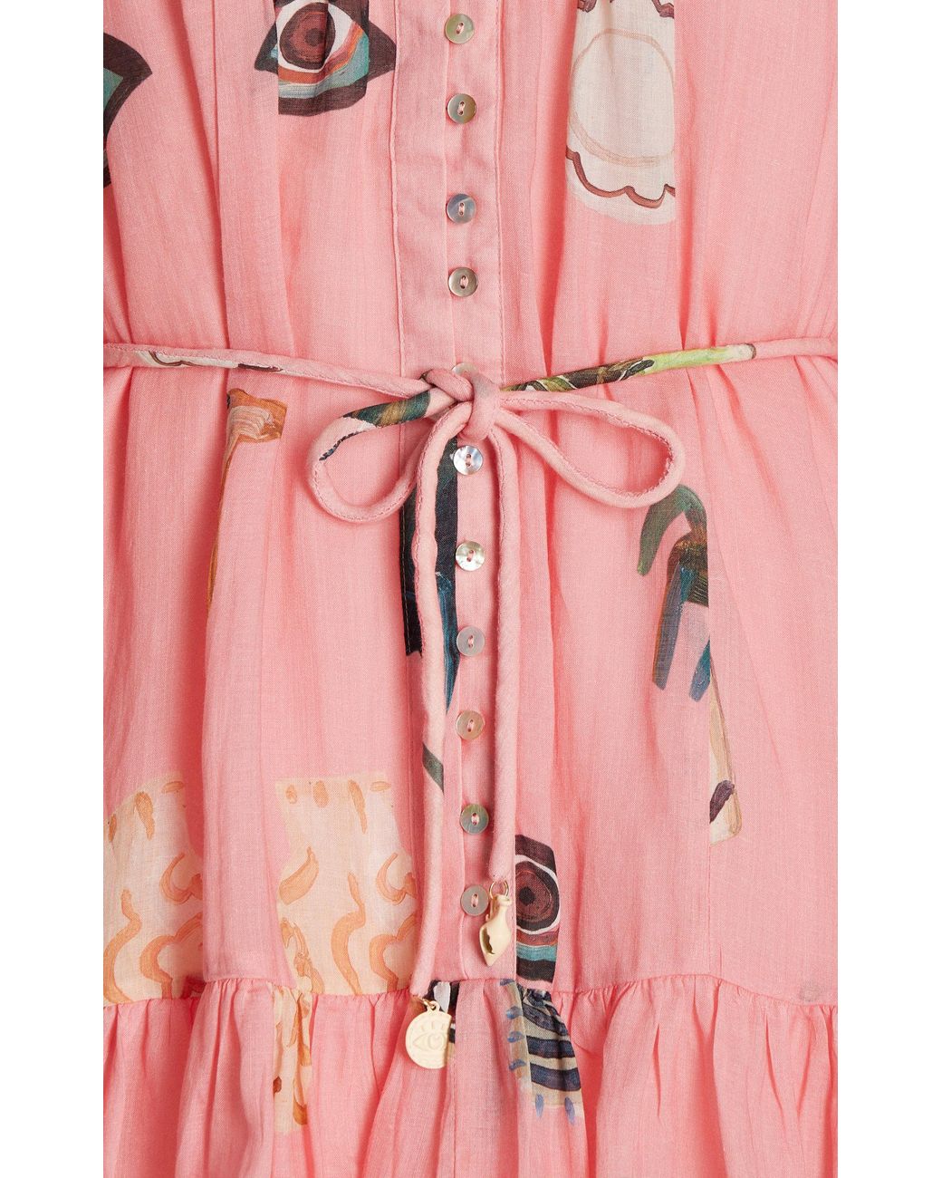 ALÉMAIS Cleo Smock Mini Dress in Pink | Lyst Canada