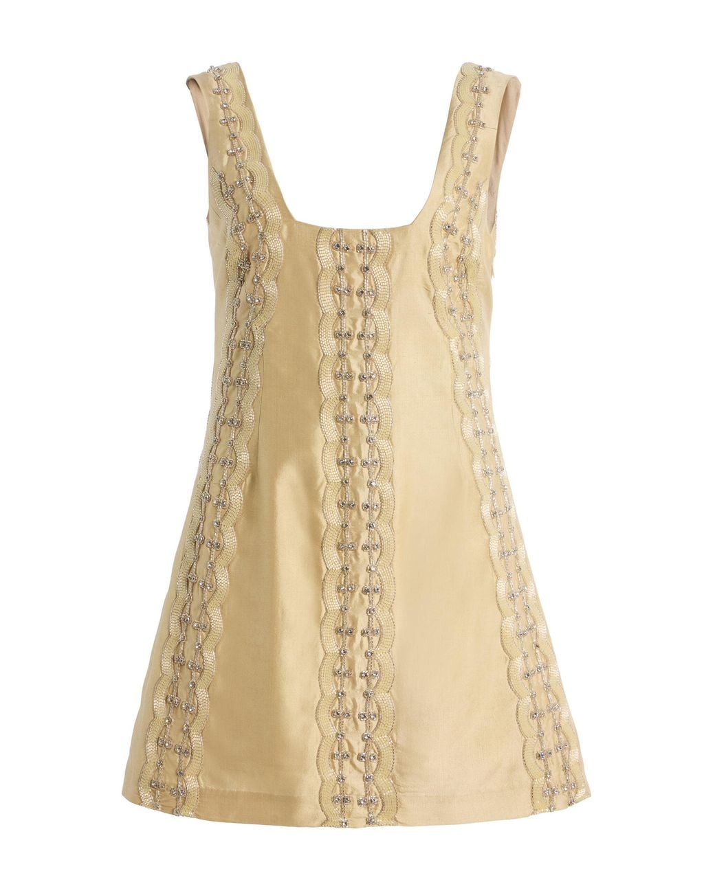 Kallmeyer Natural Elaiza Silk Mini Dress