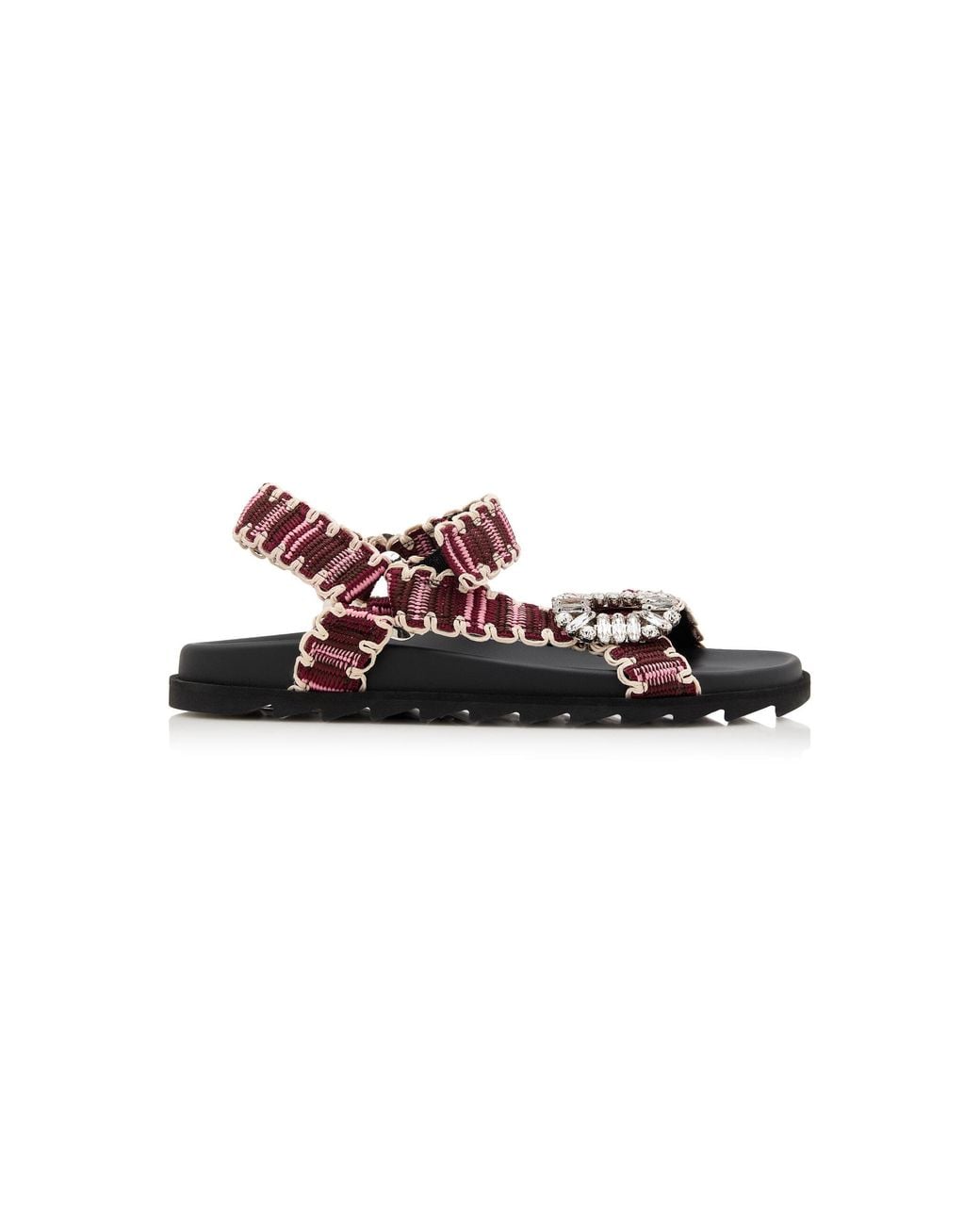 Roger Vivier Pink Trekky Viv Ribbon Sandals