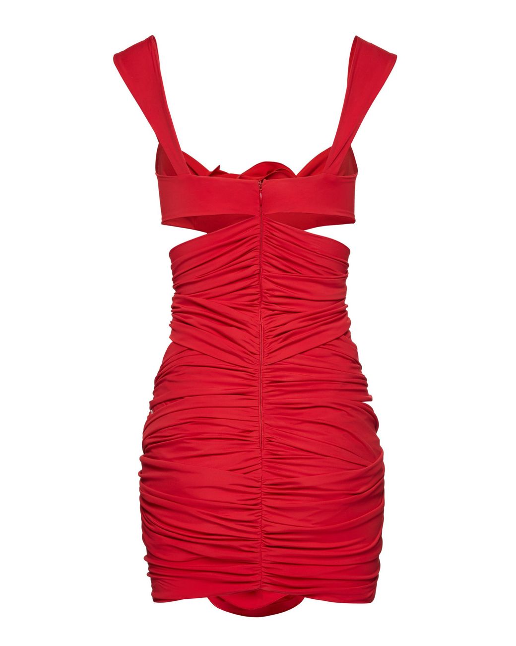 Magda Butrym Floral-detailed Mini Dress in Red | Lyst