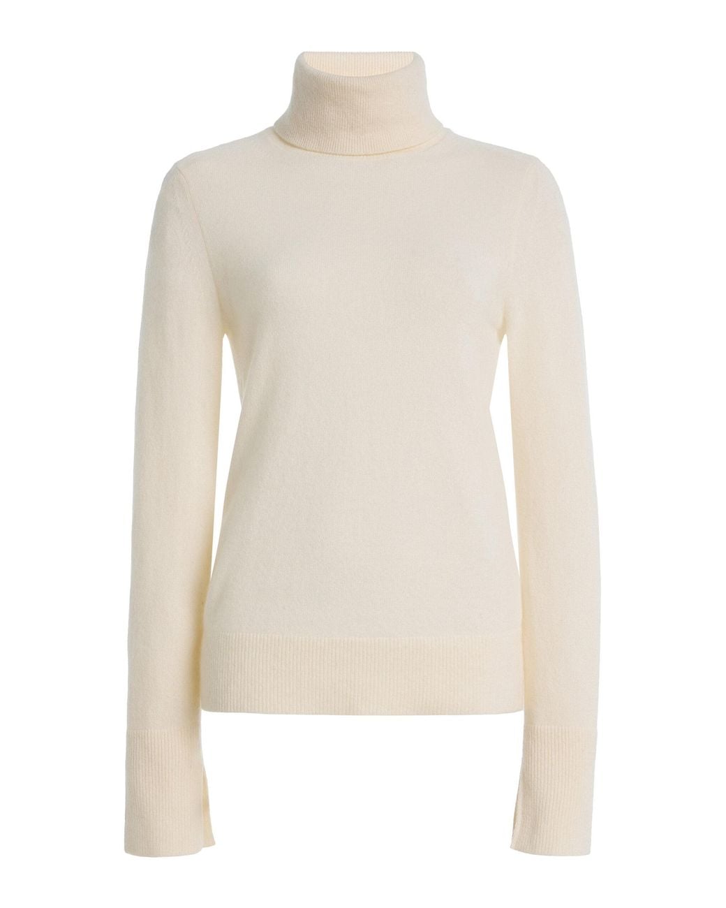 Jonathan Simkhai White Aaliyah Merino Wool Turtleneck