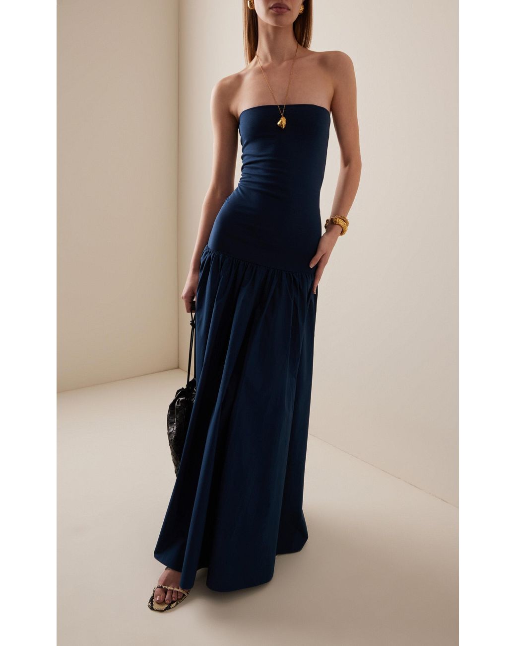by malene birger strapless organic cotton maxi dress By Malene Birger + Strapless Organic Cotton Maxi Dress
