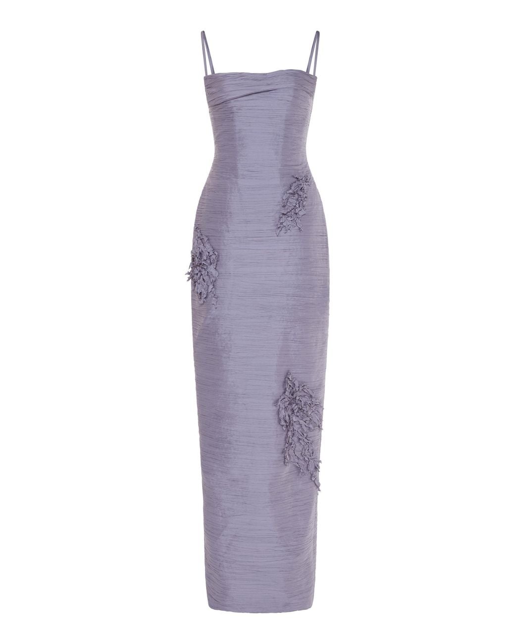 Marmar Halim Purple Corseted Embroidered Gown