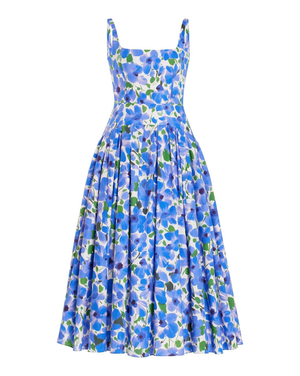 knee length dresses for ladies Floral Cotton Stretch Midi Dress – Ginger Maternity