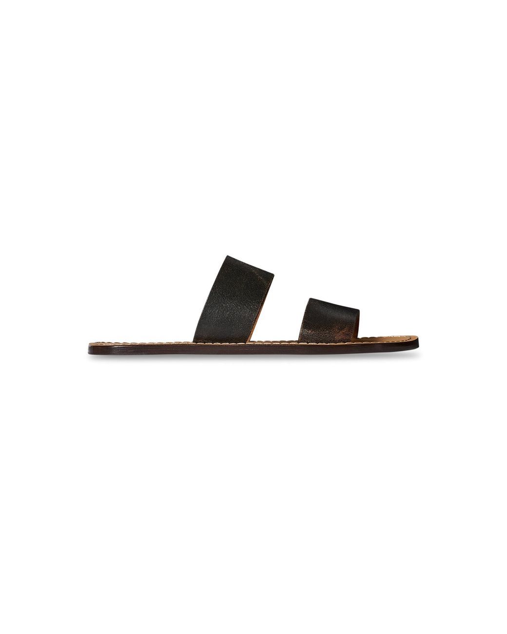 The Row Black Charlie Suede Sandals