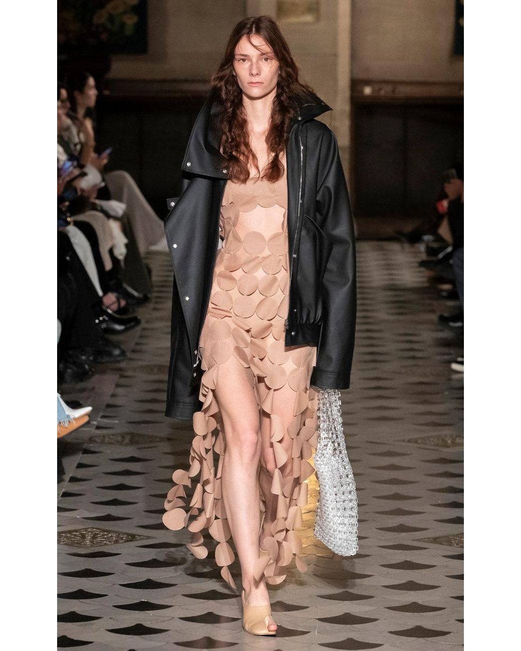 awake mode laser cut dress A.W.A.K.E. MODE Multi Circle Asymmetric Dress