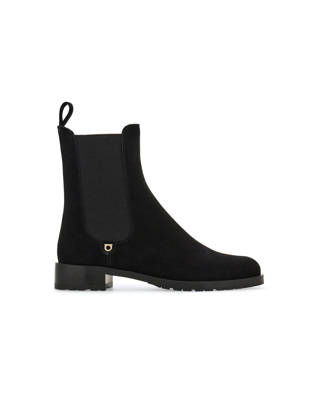 Ferragamo Briuli Leather Chelsea Boots in Black | Lyst