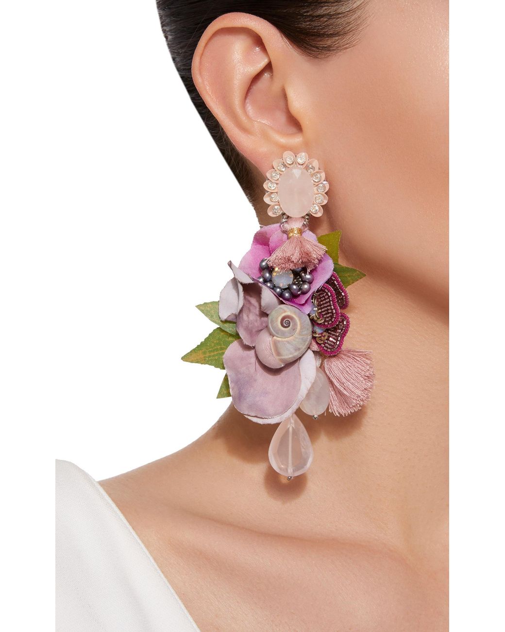 Ranjana Khan Earrings : Buy Ranjana Khan Floral Drop Earrings Online