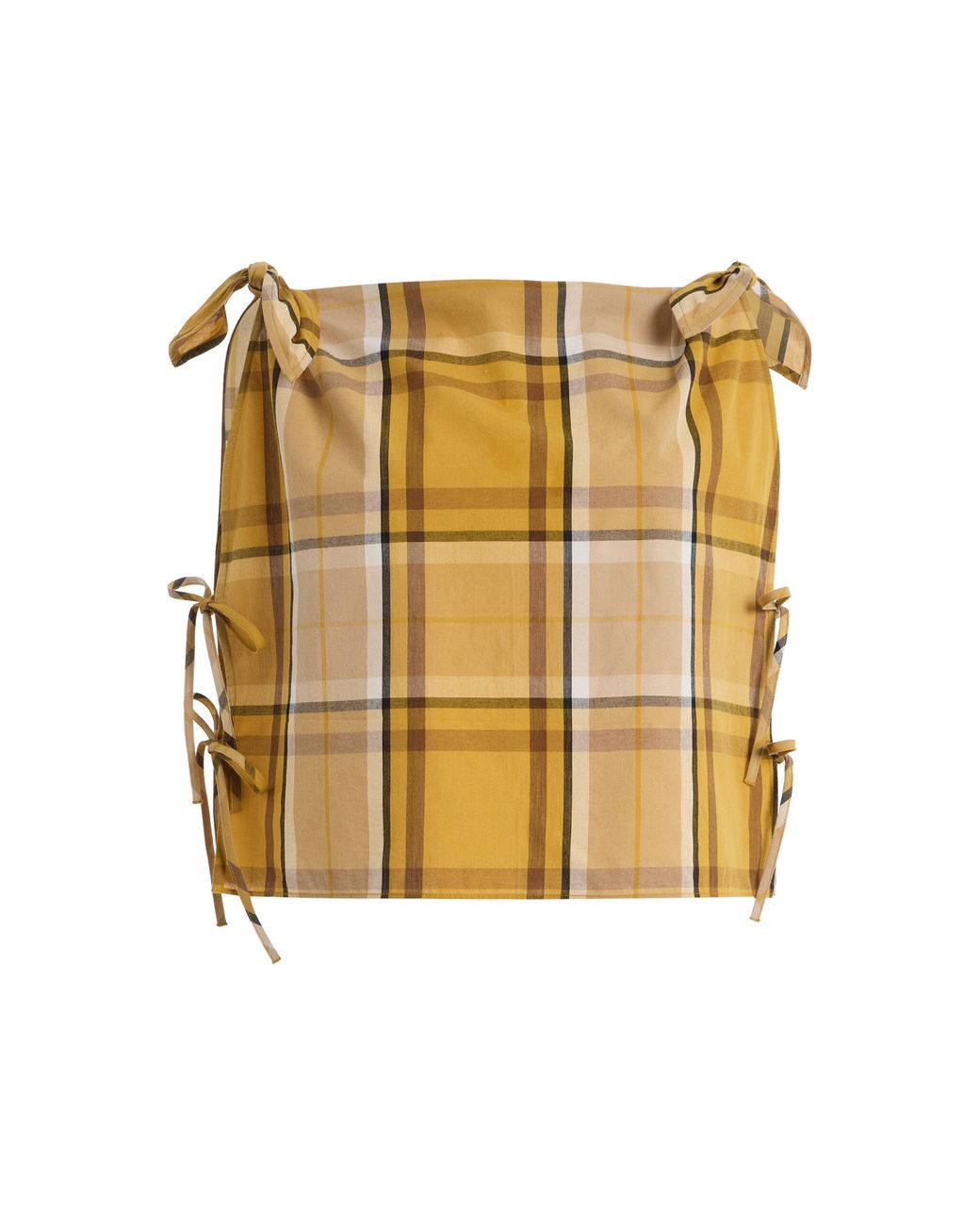 Sea Metallic Copeland Cotton Plaid Top