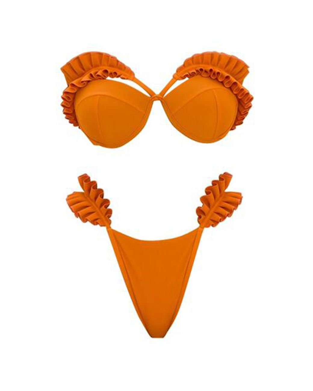 Andrea Iyamah Mulan Orange Bikini Lyst
