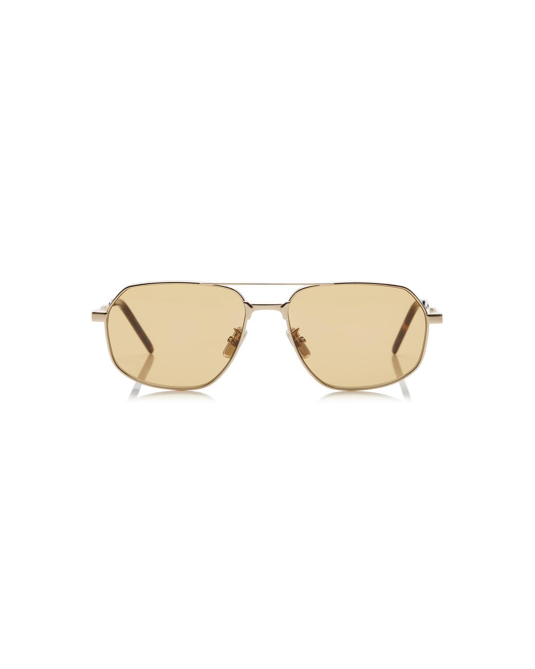 Givenchy Natural One Aviator-Frame Metal Sunglasses