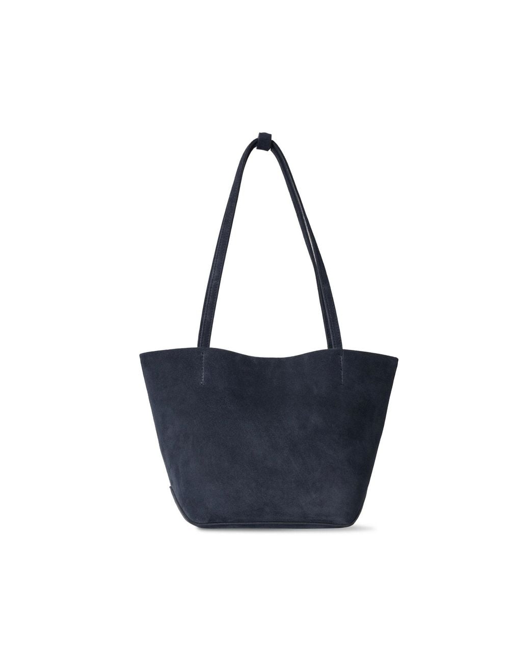 The Row Blue Medium Park Edge Suede Tote Bag
