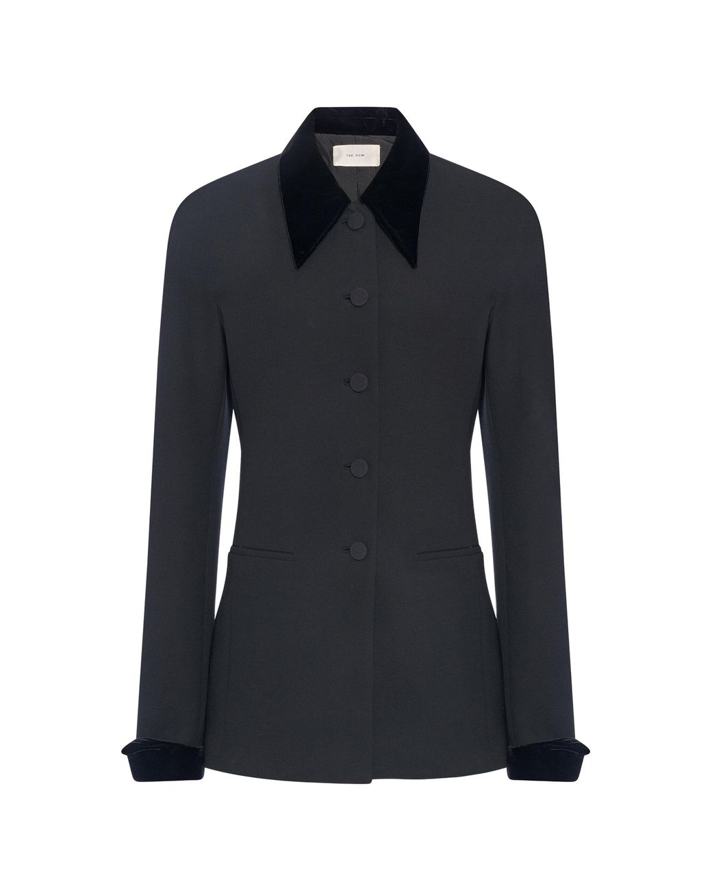 The Row Black Jeko Wool Jacket
