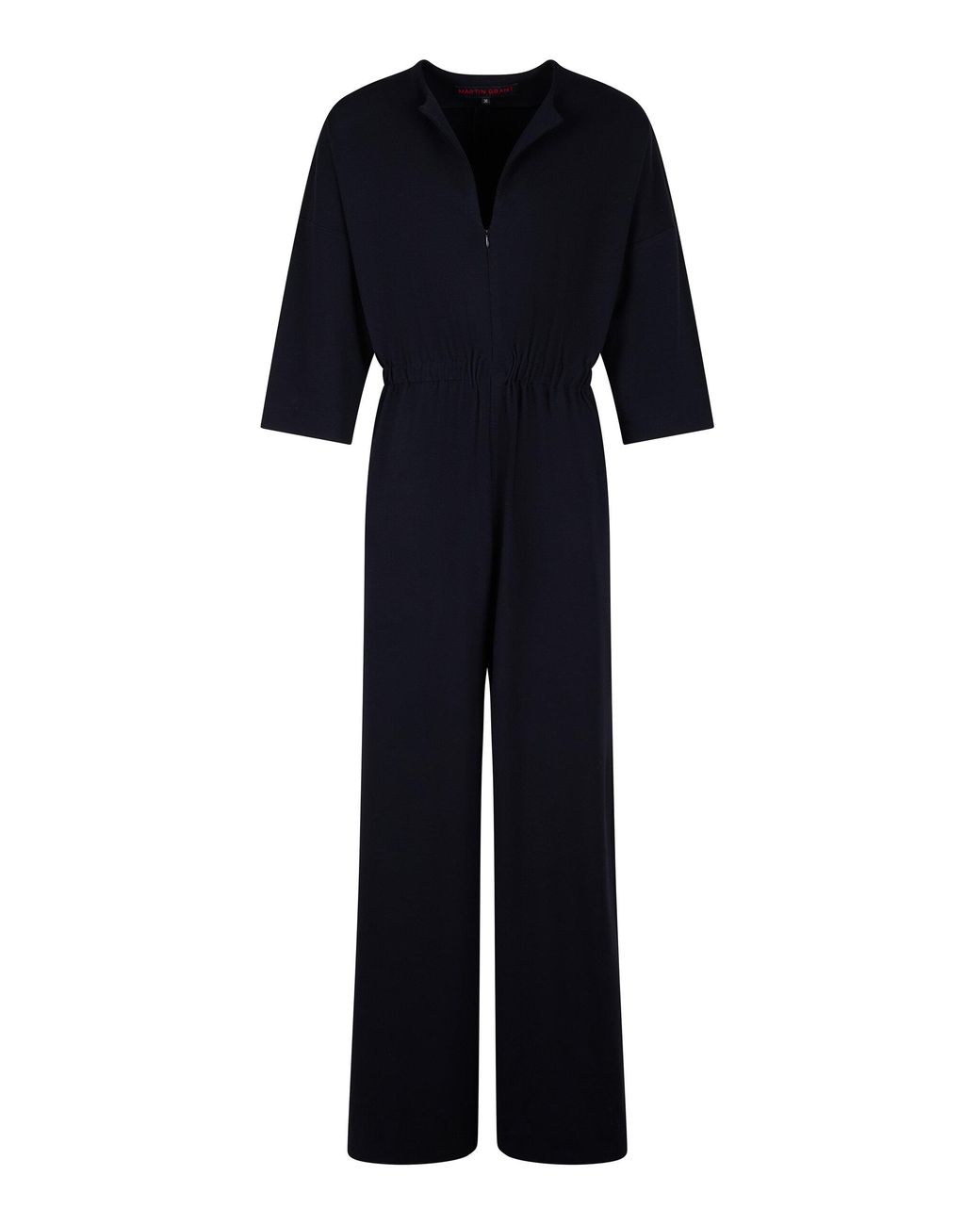 Martin Grant Blue Elastic Waist Jumpsuit