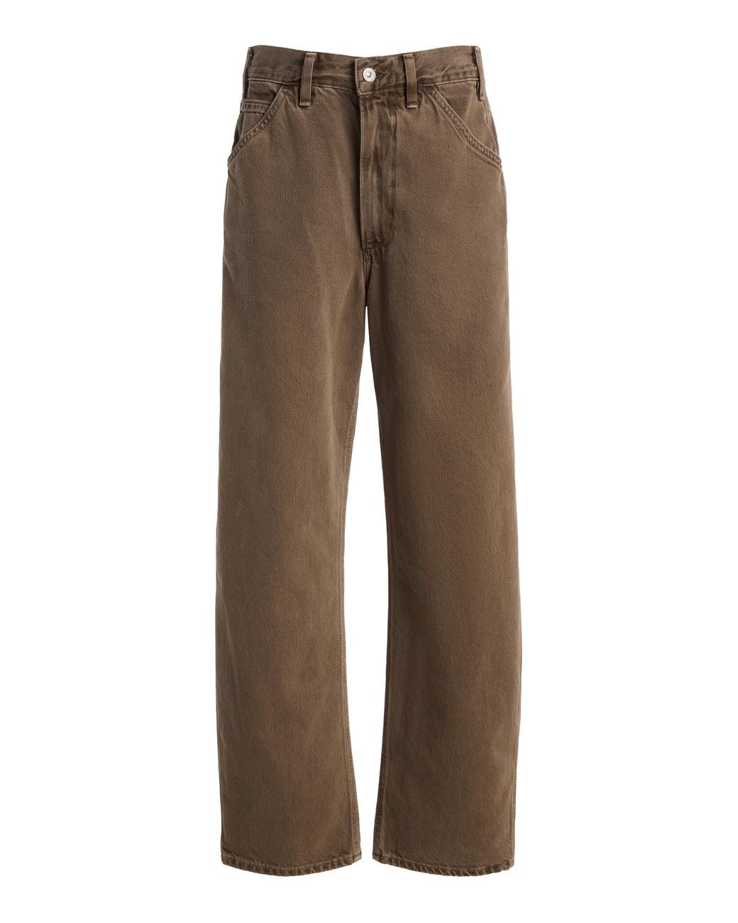 Citizens of Humanity Brown Miro Full-length Rigid Mid-rise Wide-leg Jeans