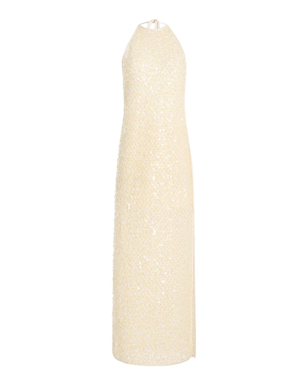 Significant Other White Elliott Sequined Maxi Dress