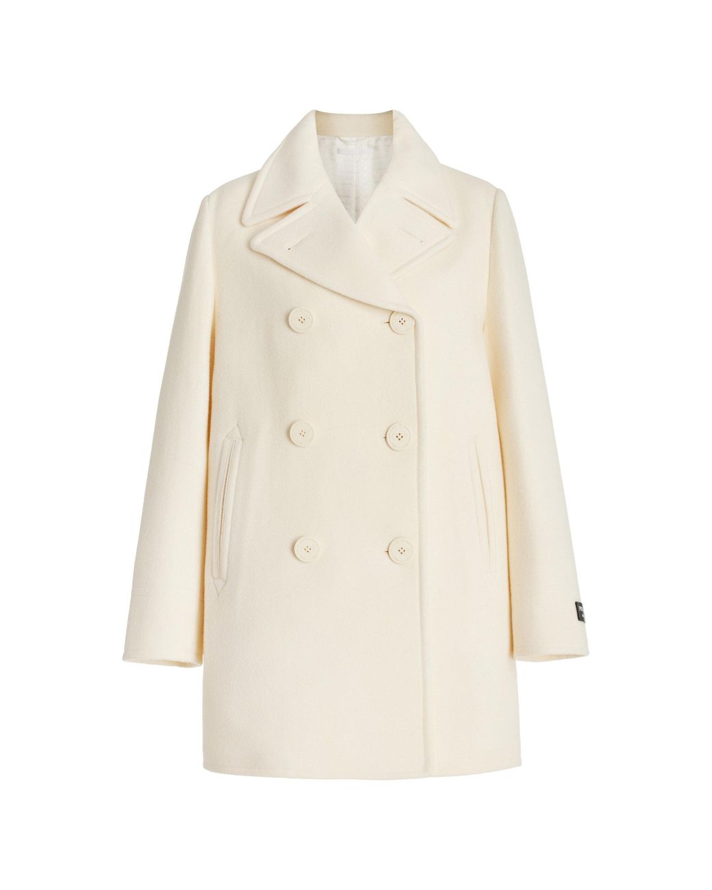 【プラダ・PRADA】Double-breasted cloth peacoat Prada double-breasted Wool Peacoat | Blue | FARFETCH PL