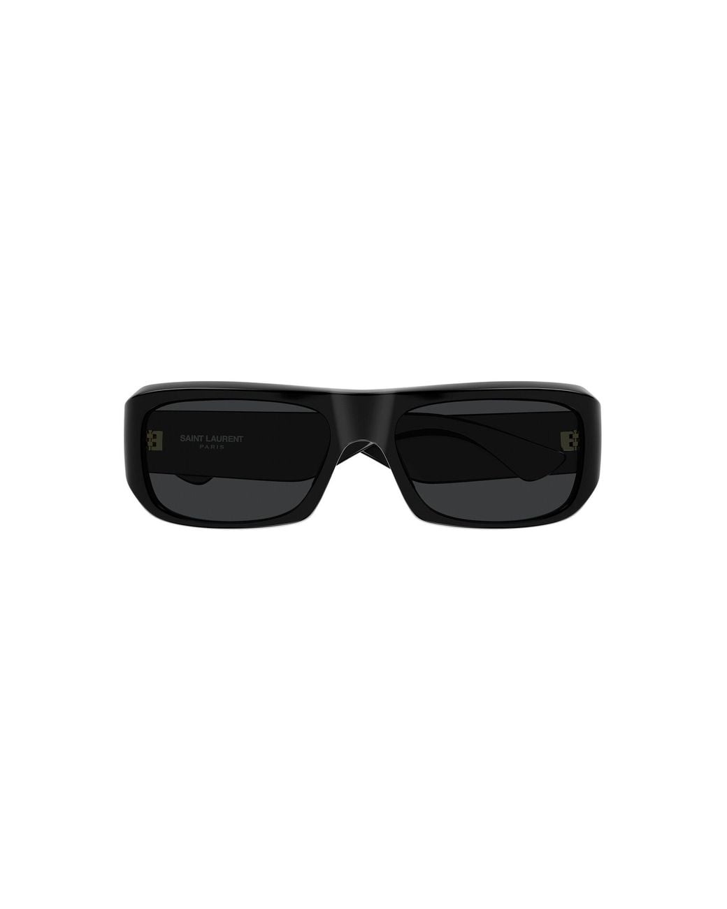Saint Laurent Black Square-Frame Acetate Sunglasses