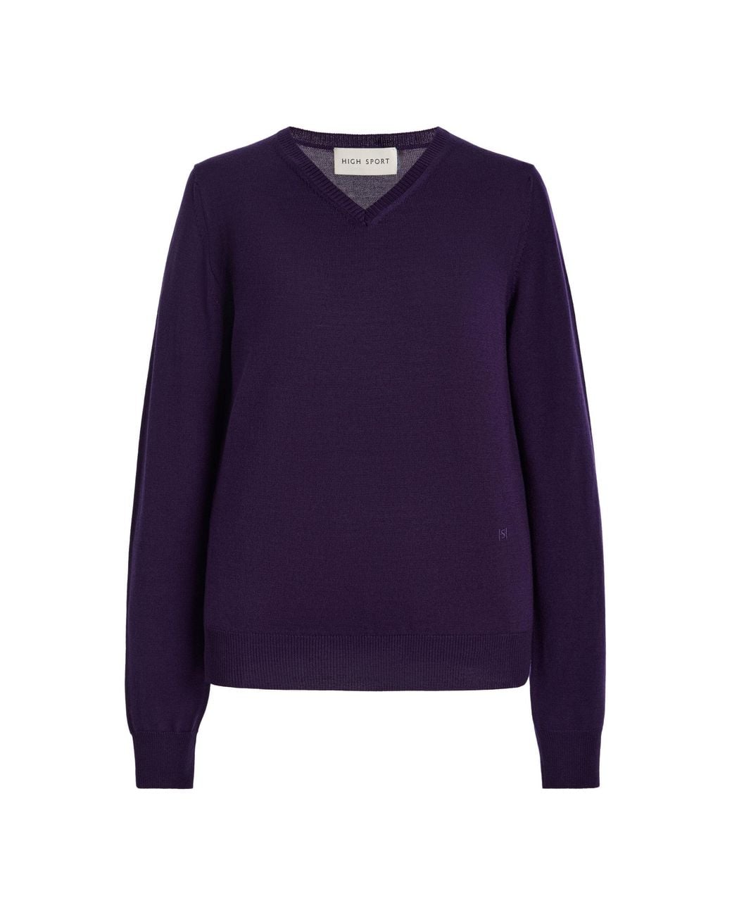 High Sport Purple Billie Wool Sweater