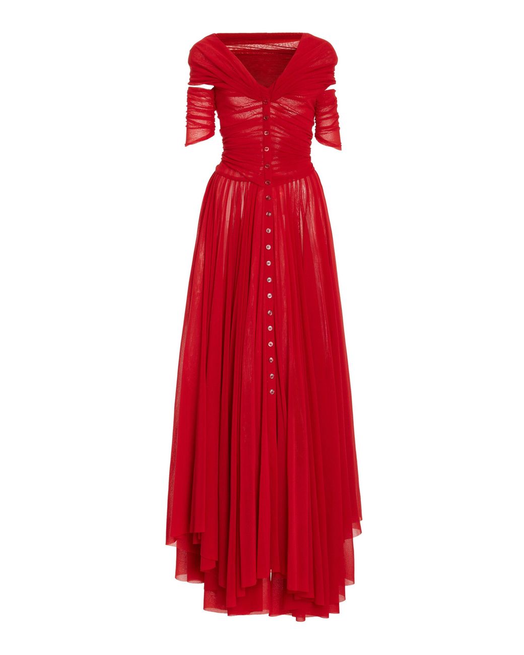 Tシャツ・カットソー PHILOSOPHY DI LORENZO SERAFINI Woman T-Shirt Red T-shirt in TENCEL™ Modal with round neck - Red - Sz. 40-64