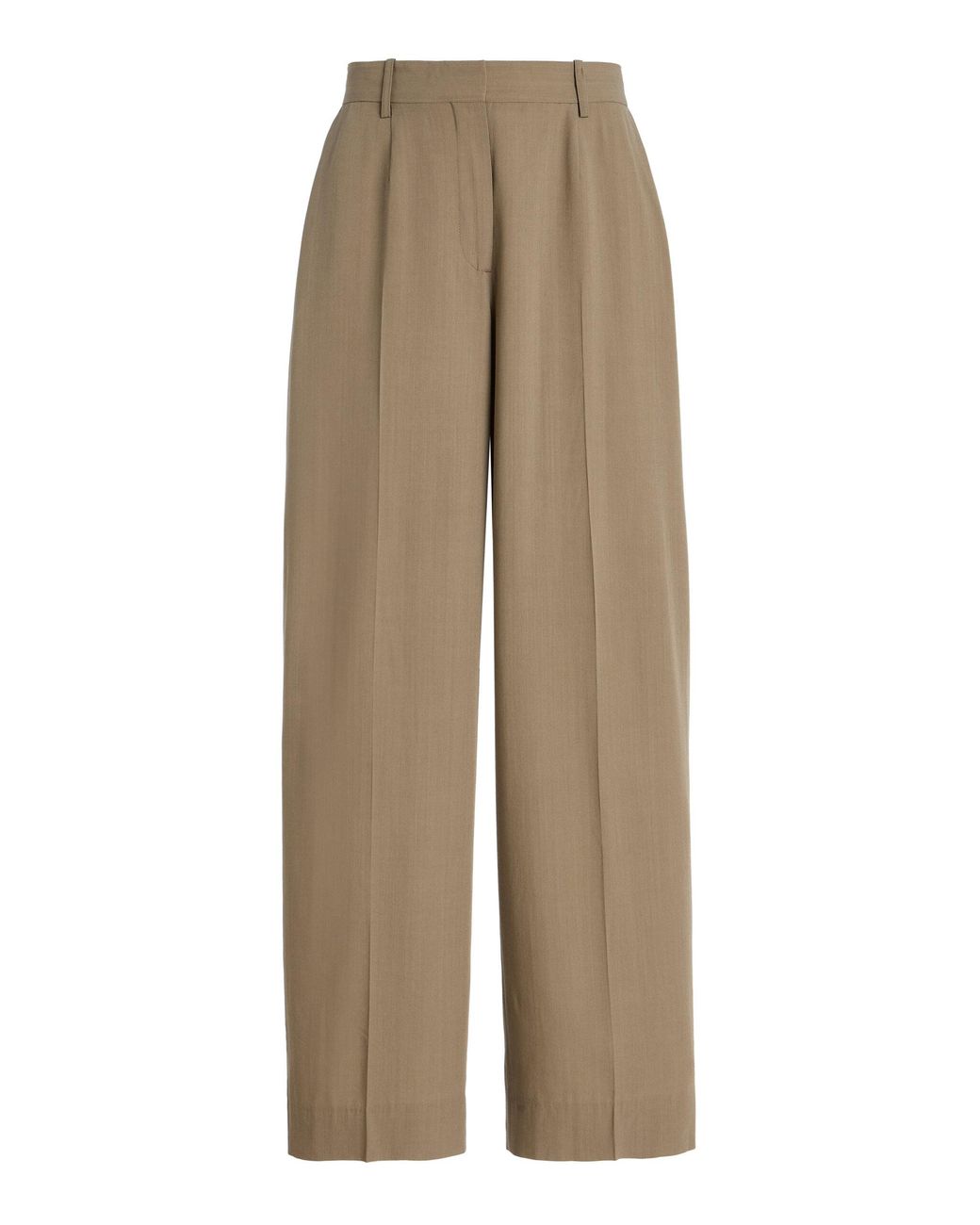 Totême Natural Pleated Wide-Leg Trousers