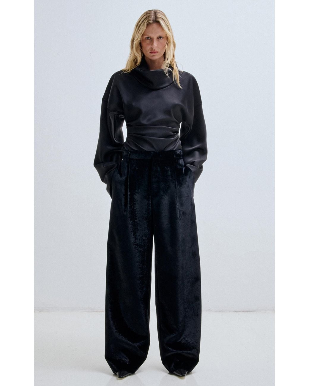 DARKPARK Blue Danielle Wide-Leg Pants