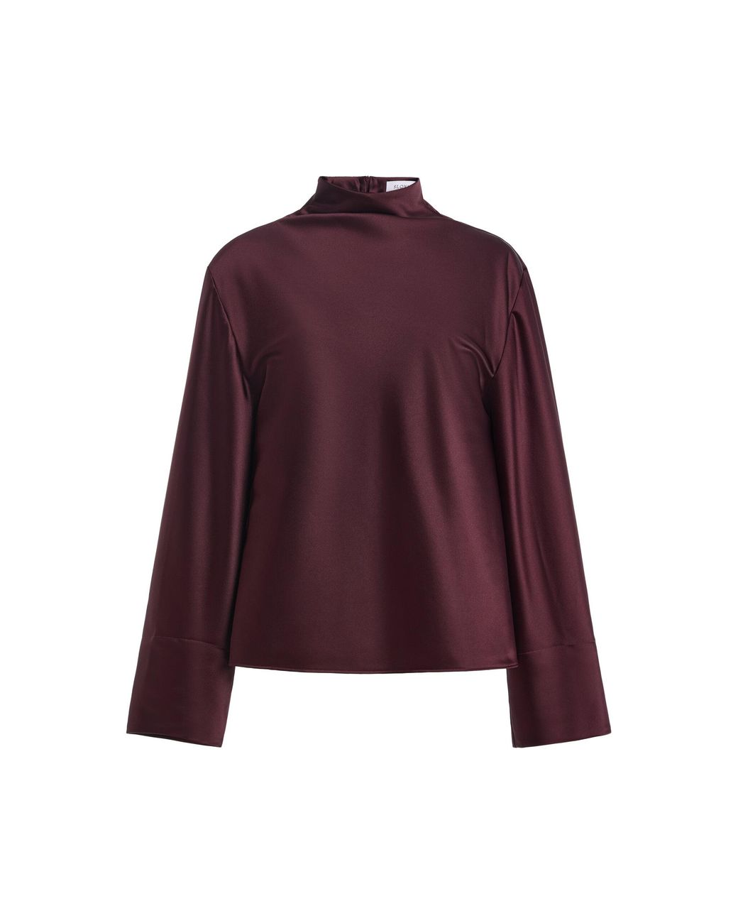 Sloan Purple Exclusive Satin Turtleneck