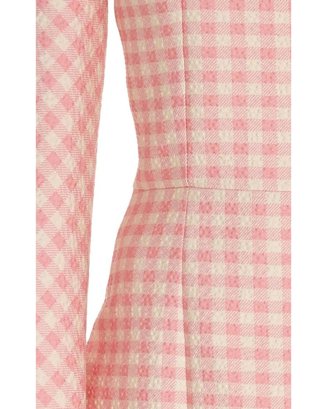 emilia wickstead pink gingham dress Mini dress
