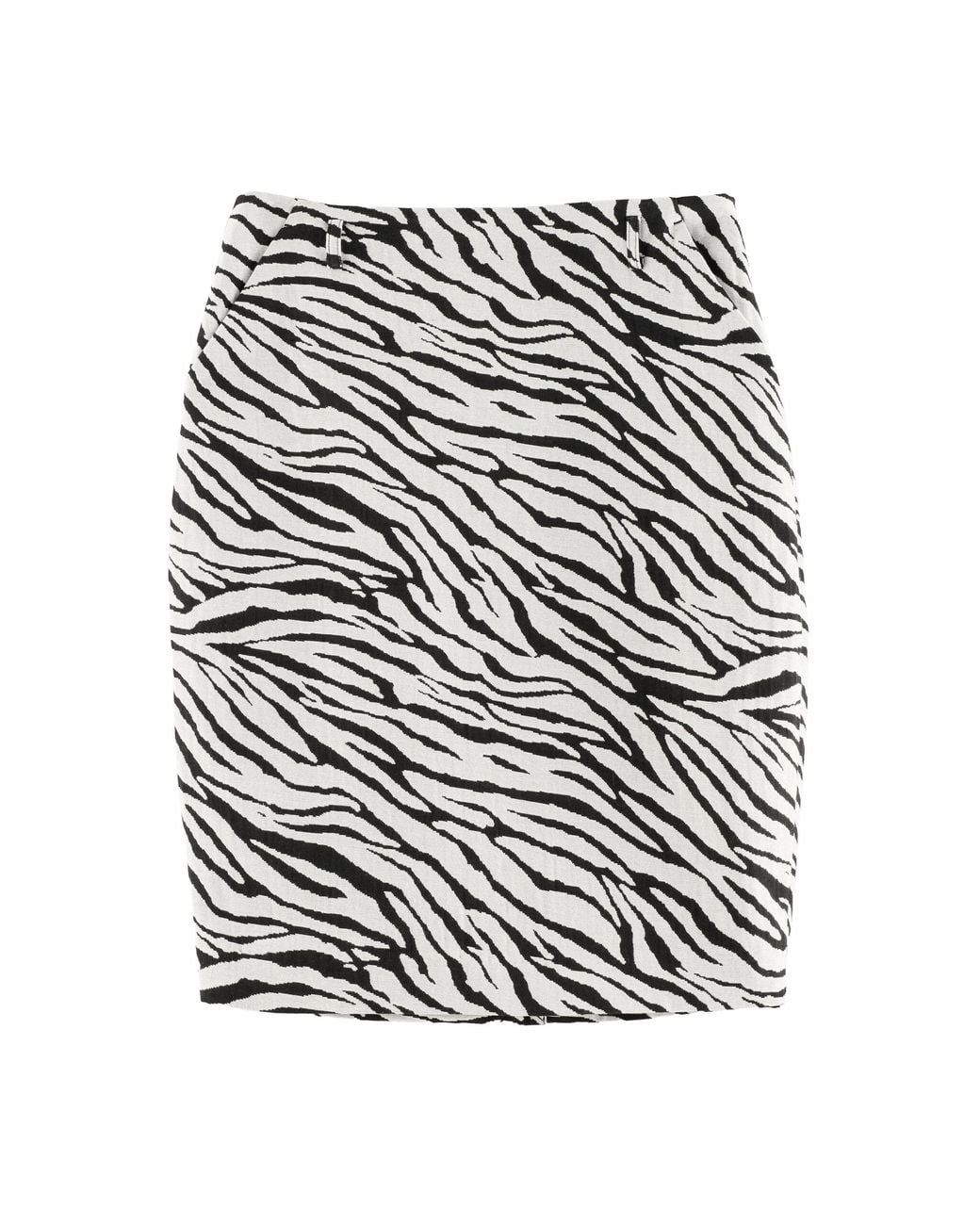 ARAKII White Exclusive High Waist Cotton-Blend Mini Skirt