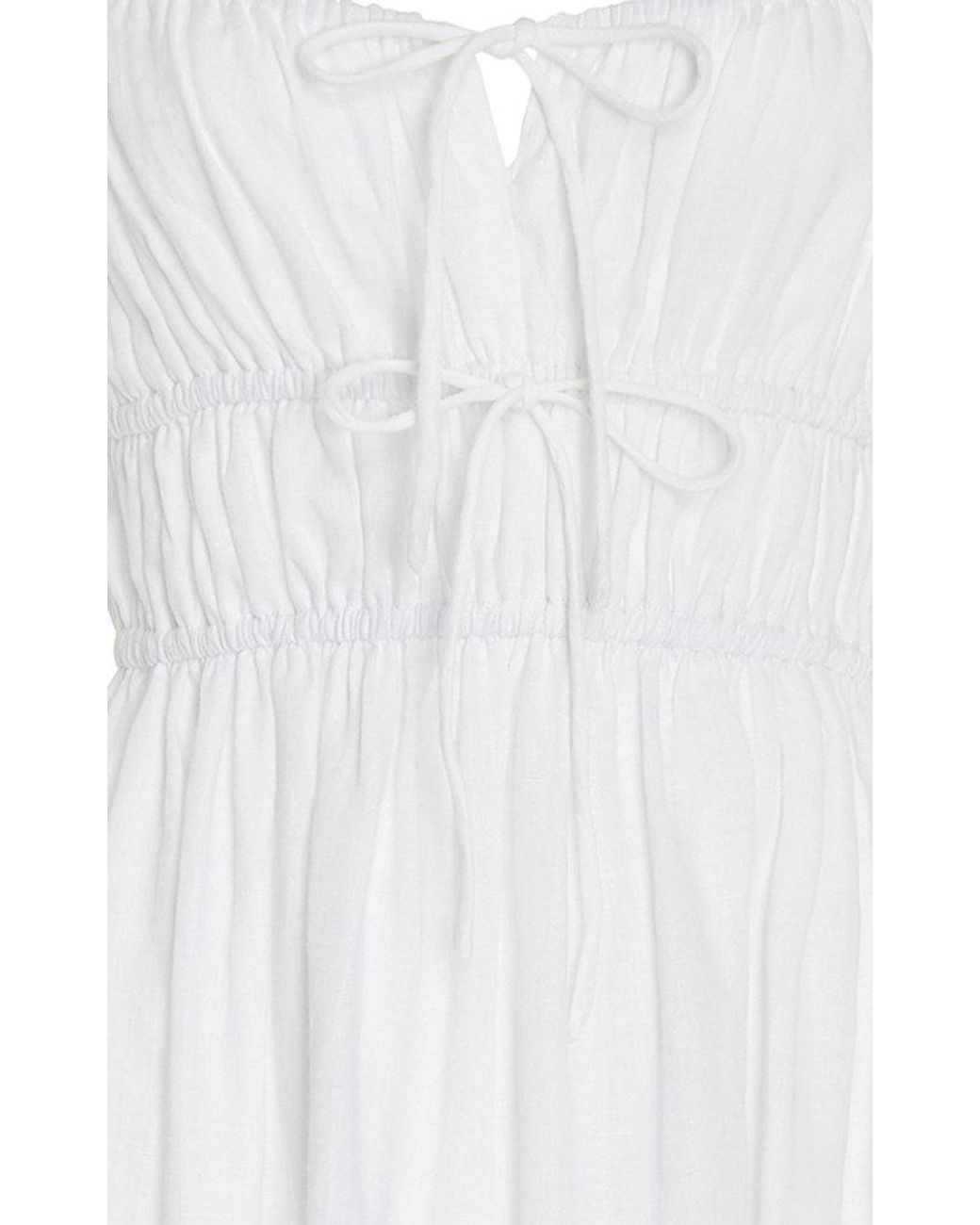 Faithfull The Brand Francesca Linen Midi Dress in White | Lyst | Kleider