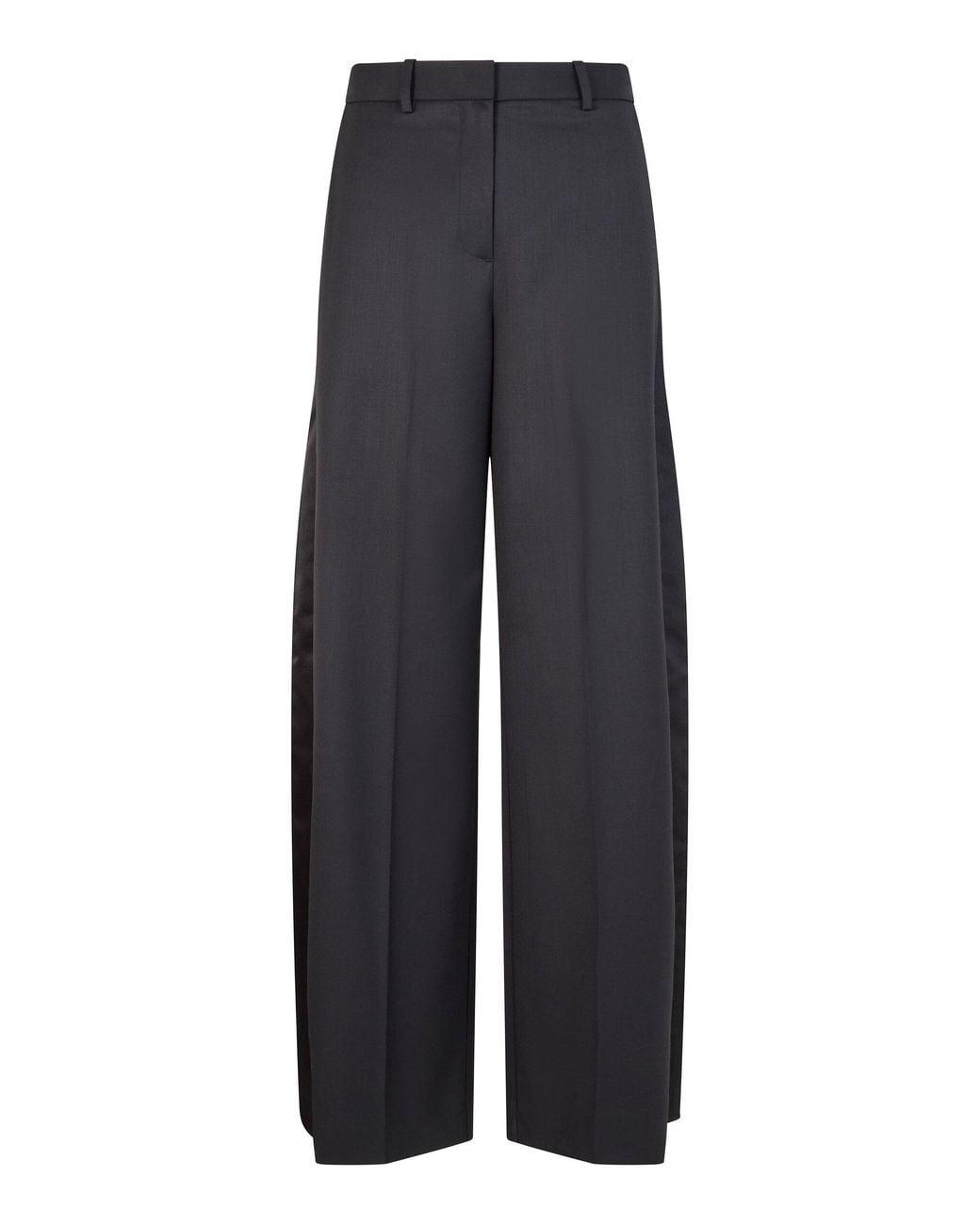 Heirlome Blue Valentina Wool-Blend Tuxedo Trousers