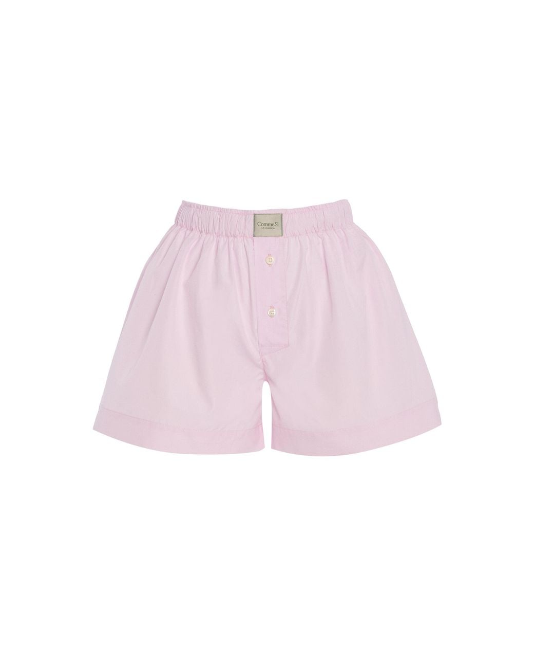 Comme Si Pink La Classica Cotton Poplin Boxer Shorts
