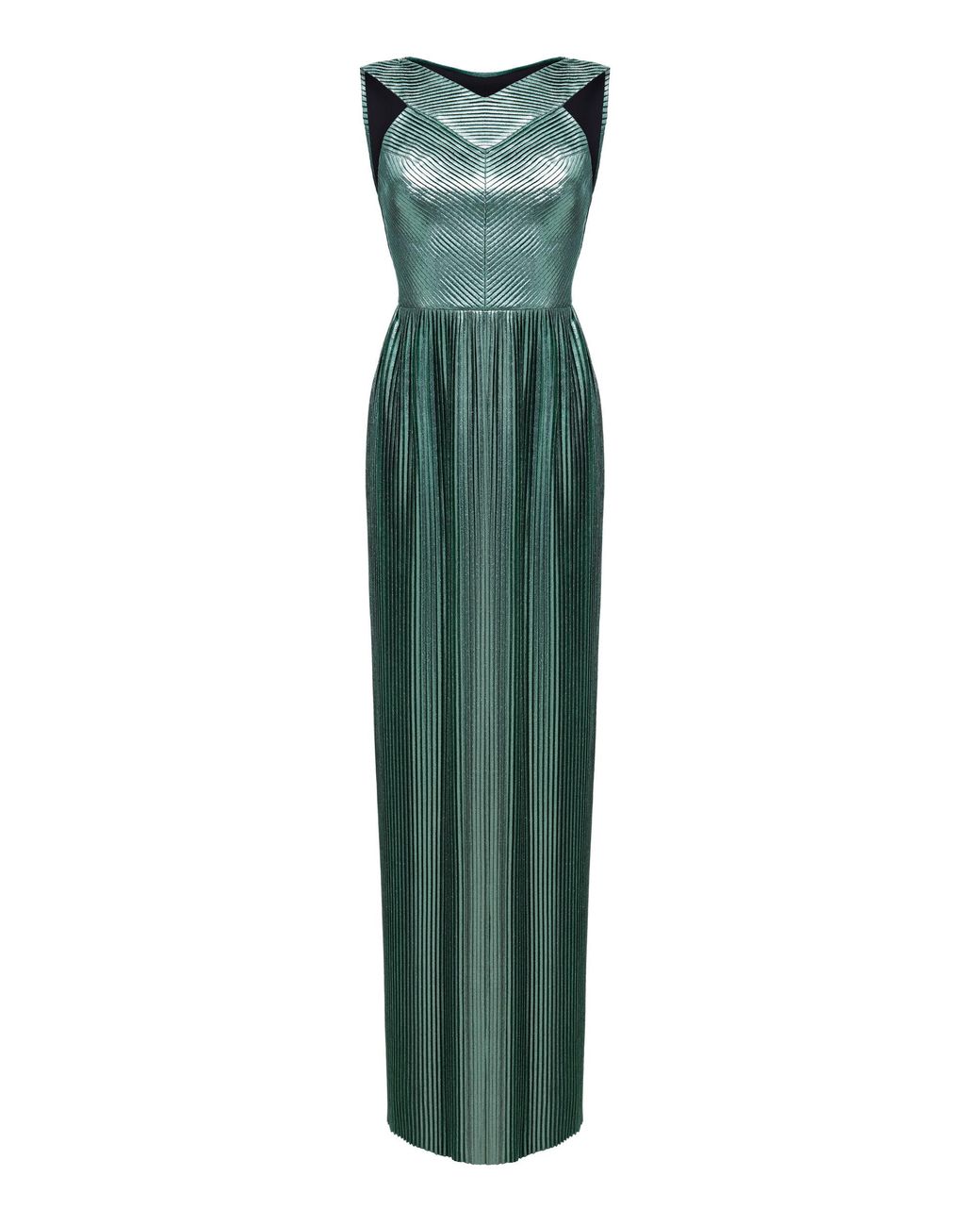 Rasario Pleated Maxi Dress in Green | Lyst UK