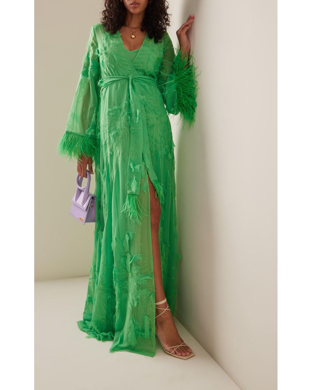 Alexis green top maxi dress