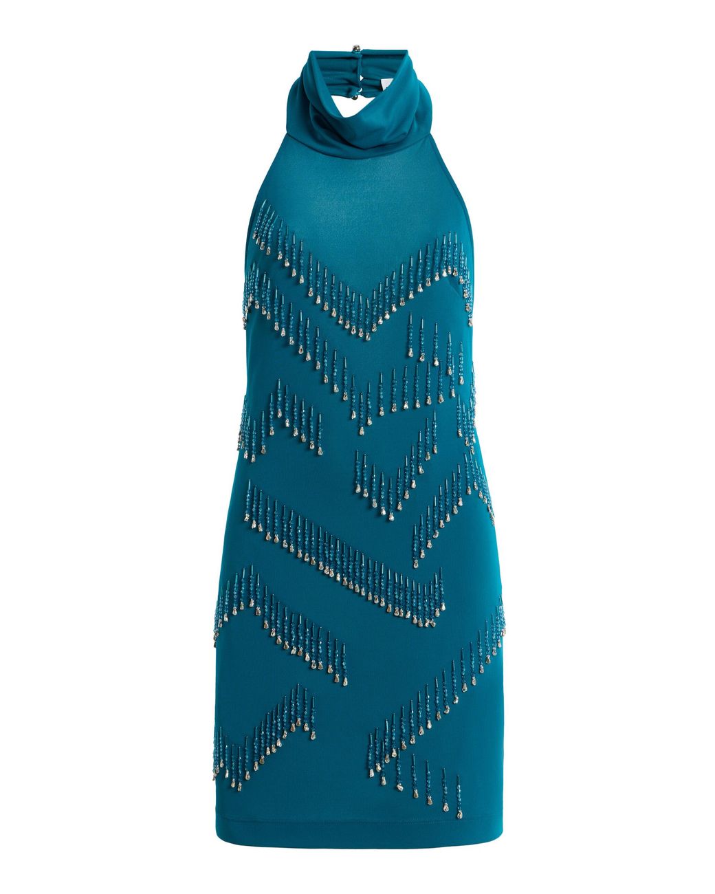 DES_PHEMMES Blue Exclusive La Isla Backless Mini Tube Dress