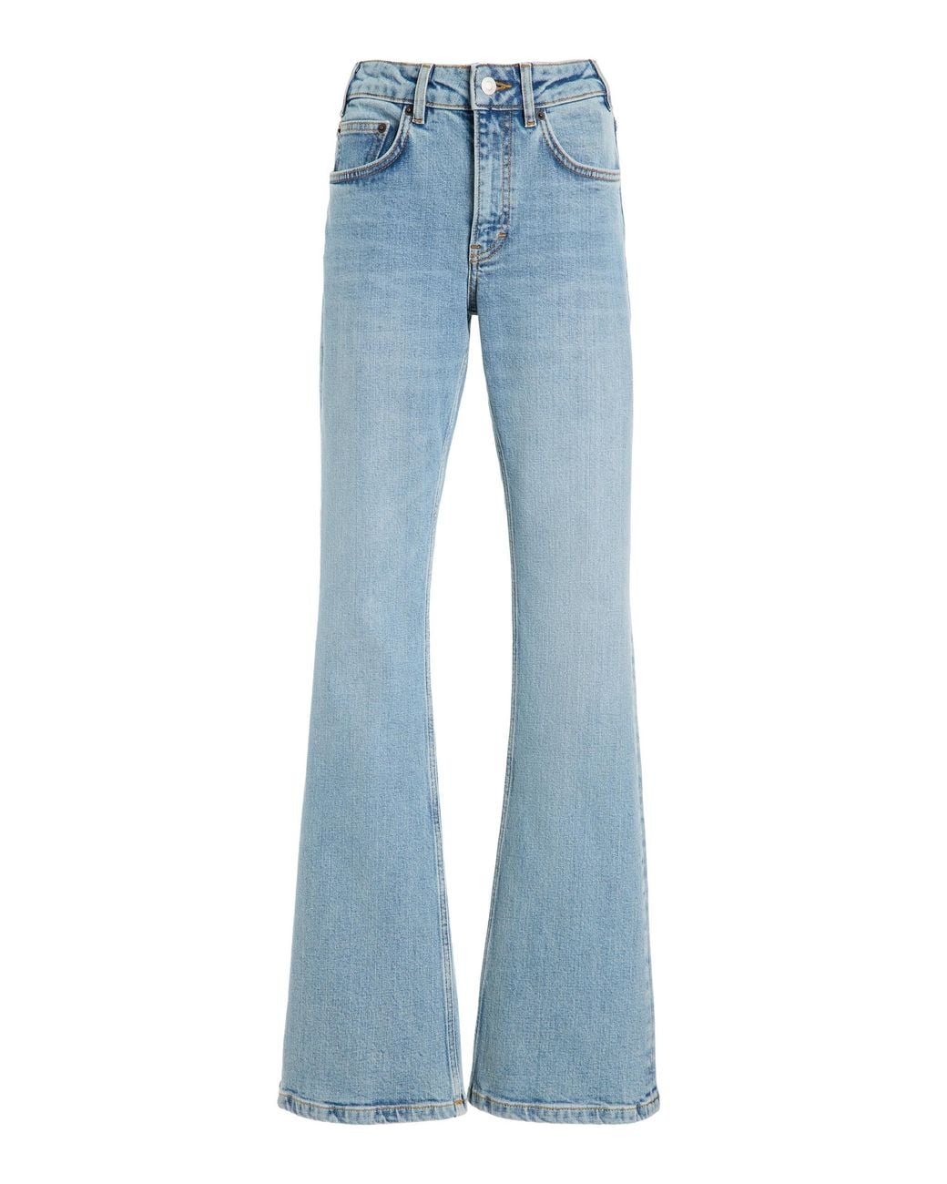 Jeanerica Blue Moda Stretch Mid-Rise Flared-Leg Jeans
