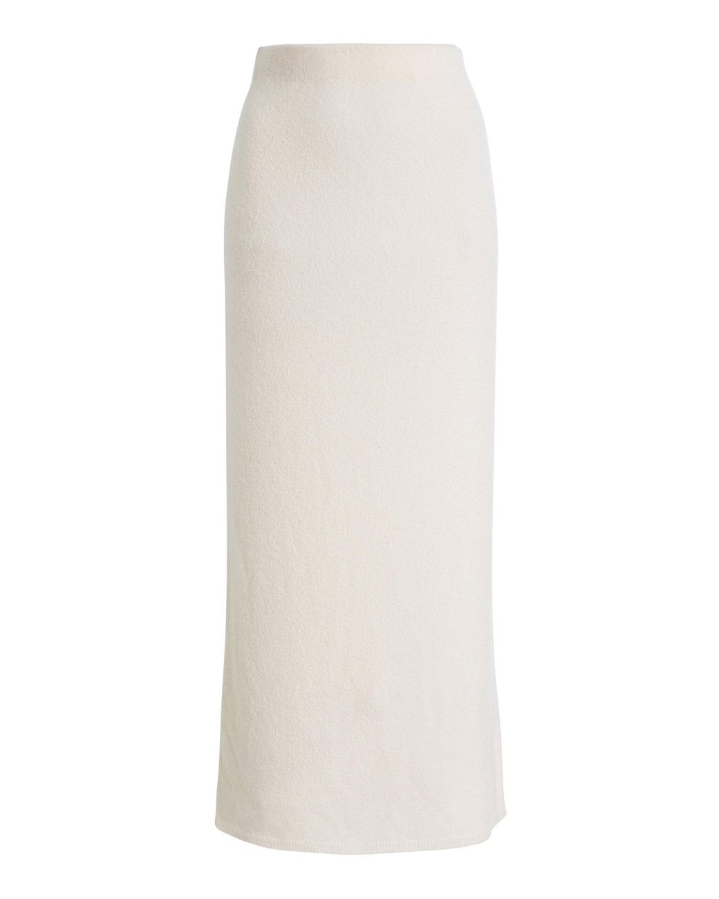 Gabriela Hearst White Narayan Boucle Cashmere Maxi Skirt