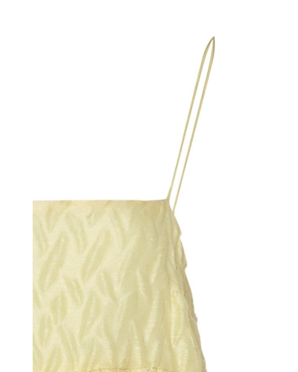 Cecilie Bahnsen Beth Strapless Linen-blend Dress in Yellow Cecilie Bahnsen Beth Strapless Linen-blend Dress in Yellow
