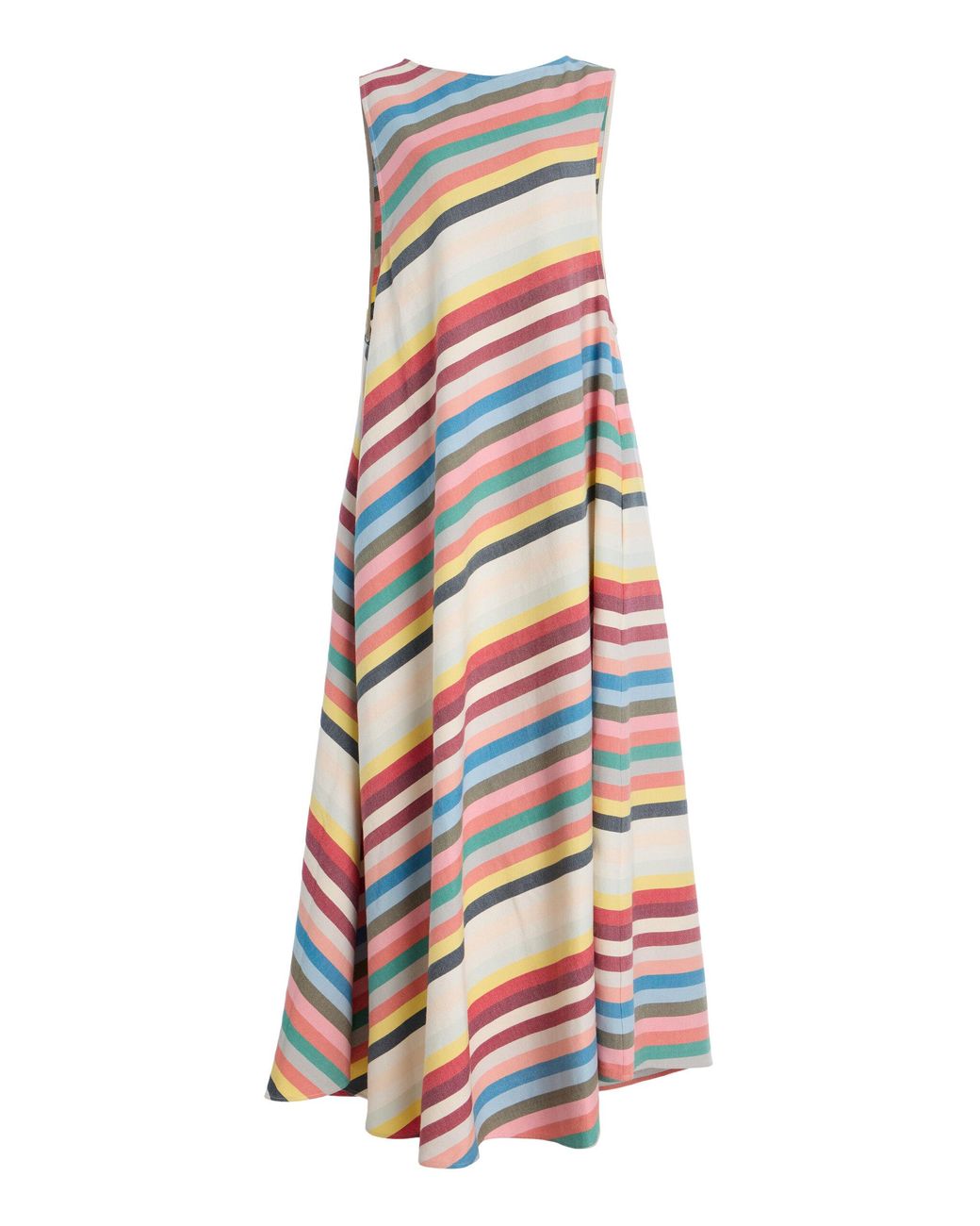 Marrakshi Life Exclusive Riviera Striped Cotton Maxi Dress in White | Lyst