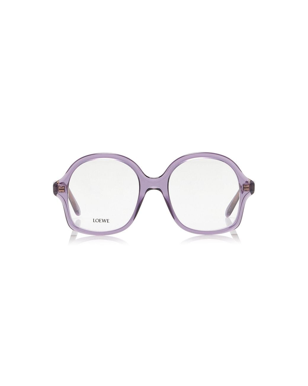 Loewe Purple Oversized Round-Frame Acetate Glasses