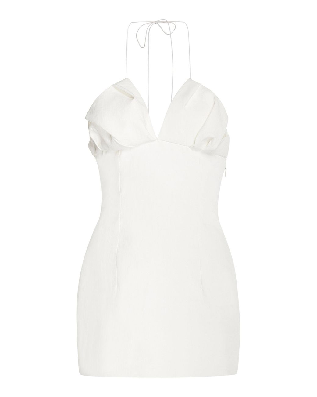 Jacquemus Bambino Linen Mini-dress in White | Lyst
