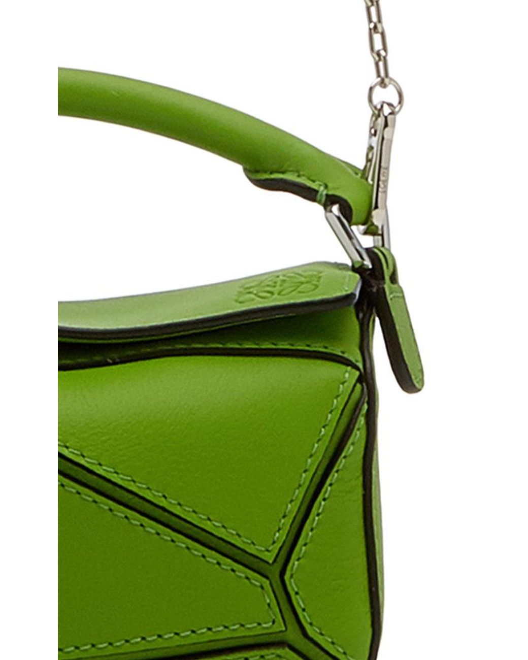 Loewe Green Nano Puzzle Bag – BlackSkinny