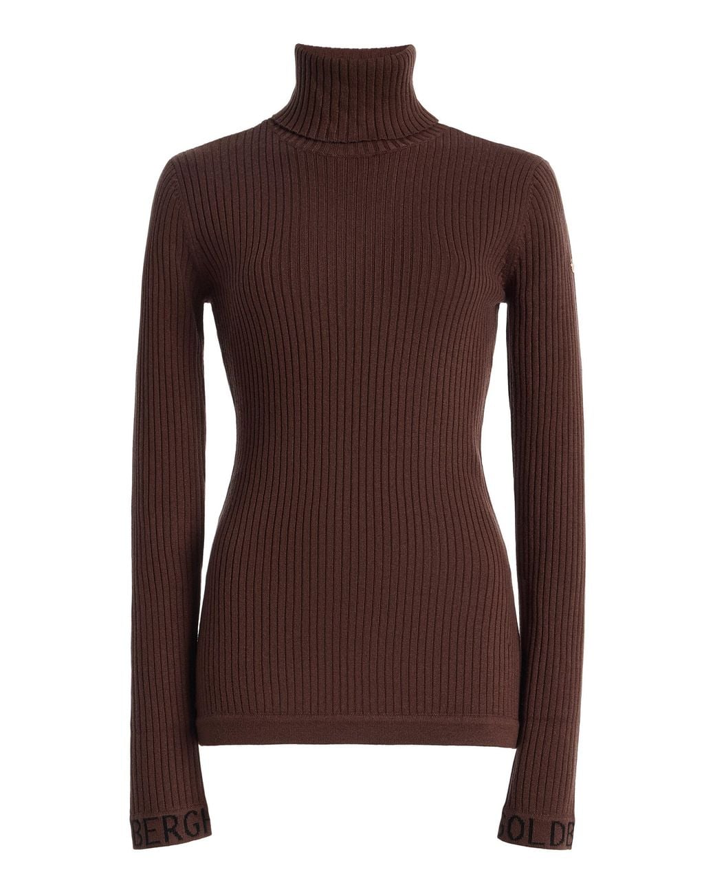 Goldbergh Brown Mira Ribbed Knit Sweater