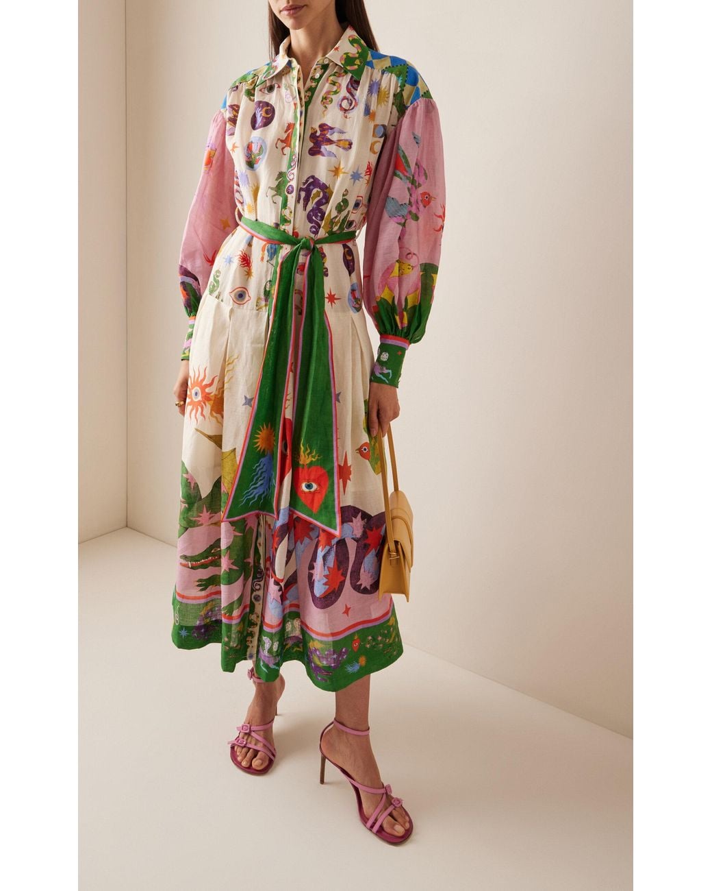 chinese dress ladies Alemais Women's Seeker Printed Sundress  Saint Bernard