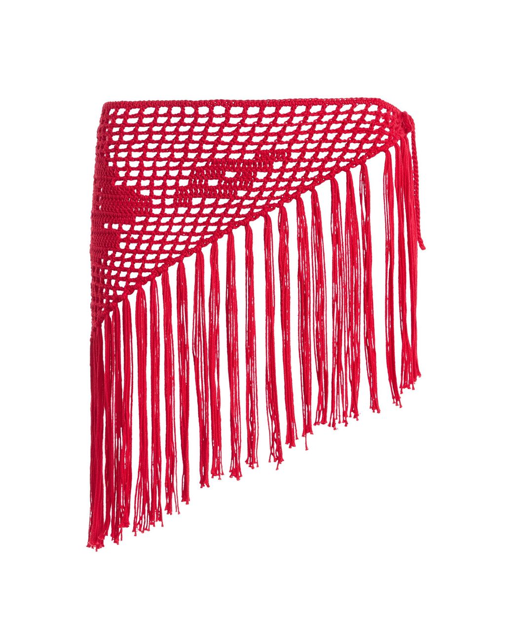 Sloan Red The Scarf Crochet Belt